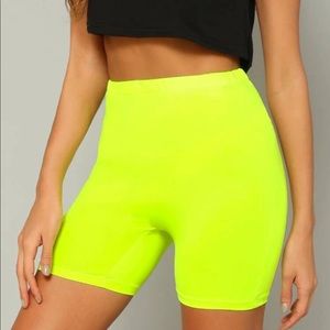 Neon Biker Shorts
